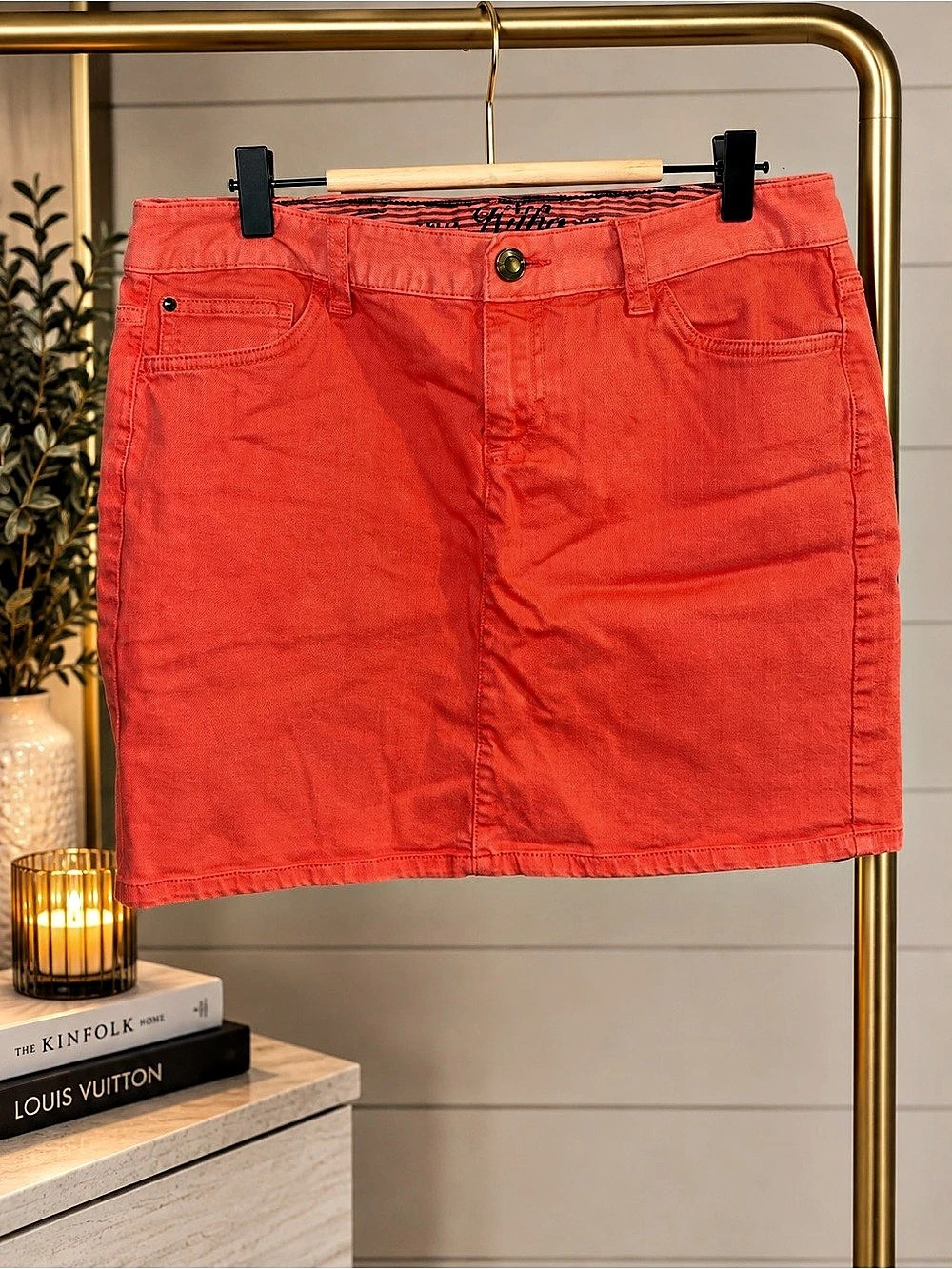 Tommy Hilfiger Women's Mini Skirt Red Size 10